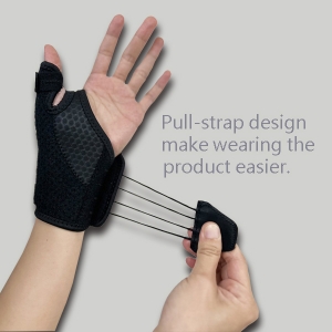 Thumb splint with strap