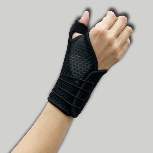 Thumb splint with strap