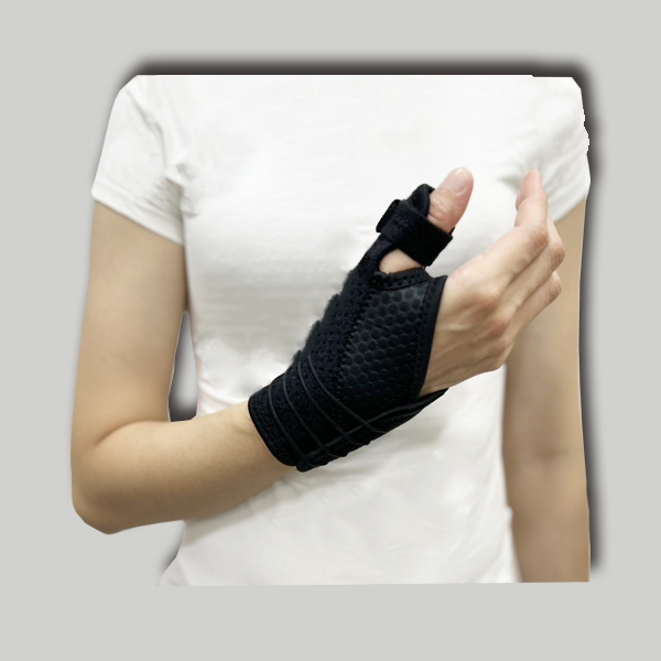 Thumb splint with strap